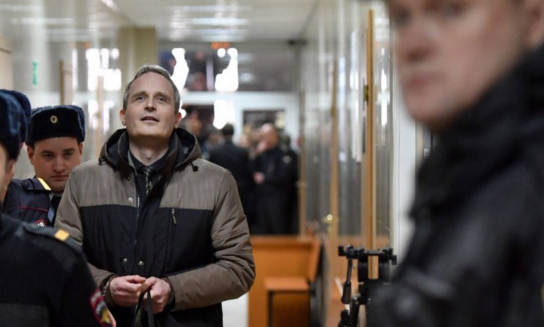 O dinamarquês Dennis Christensen, Testemunha de Jeová, condenado a seis anos de prisão Foto: MLADEN ANTONOV/AFP