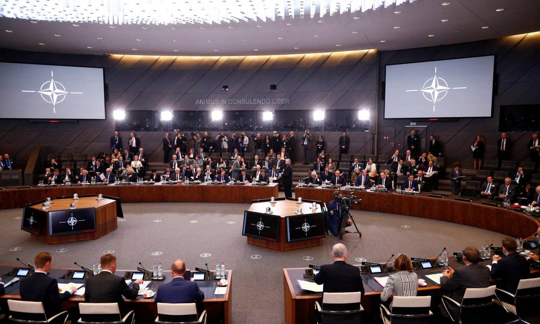 Visão geral da reunião ministerial da Otan em Bruxelas Foto: FRANCOIS LENOIR / REUTERS