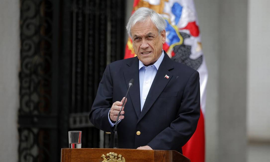 O presidente do Chile, Sebastián Piñera Foto: JAVIER TORRES / AFP