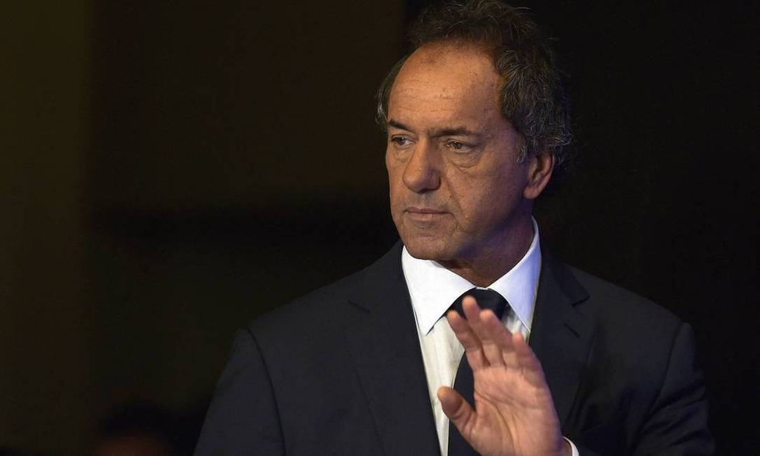 O novo embaixador argentino no Brasil, Daniel Scioli Foto: AFP/JUAN MABROMATA