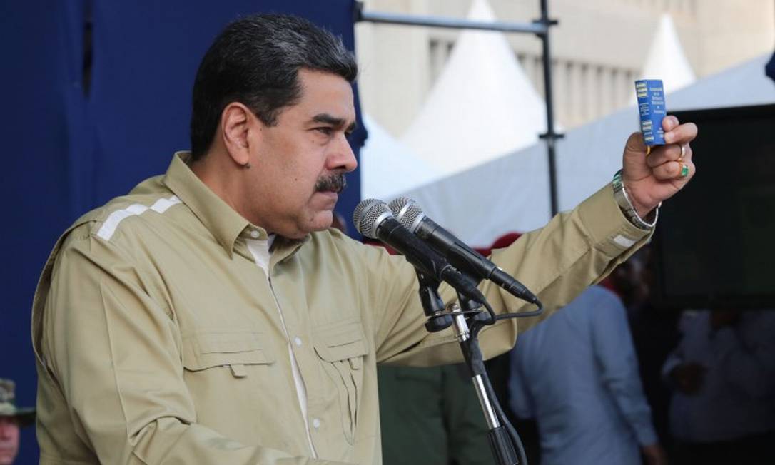 O presidente da Venezuela, Nicolás Maduro, em Caracas Foto: FRANCISCO BATISTA / AFP 28-12-19