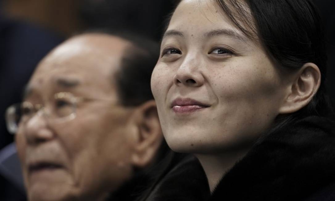 A irmã de Kim Jong-un, Kim Yo-jong, está entre seus possíveis sucessores Foto: Felipe Dana / AP