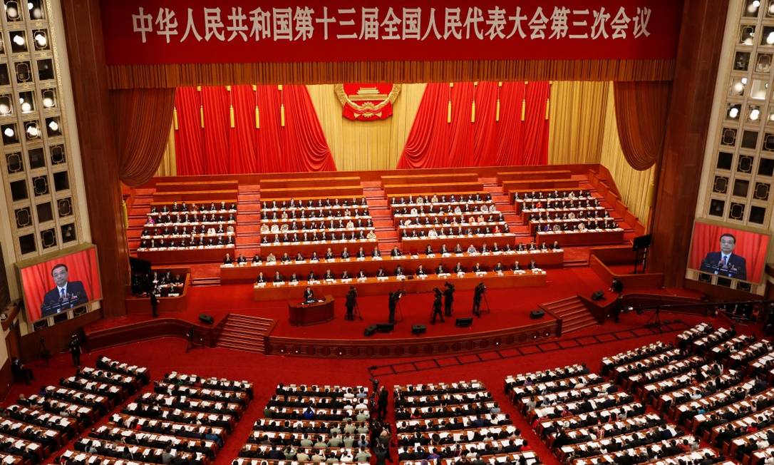 O Congresso Nacional do Povo, na China Foto: CARLOS GARCIA RAWLINS / REUTERS