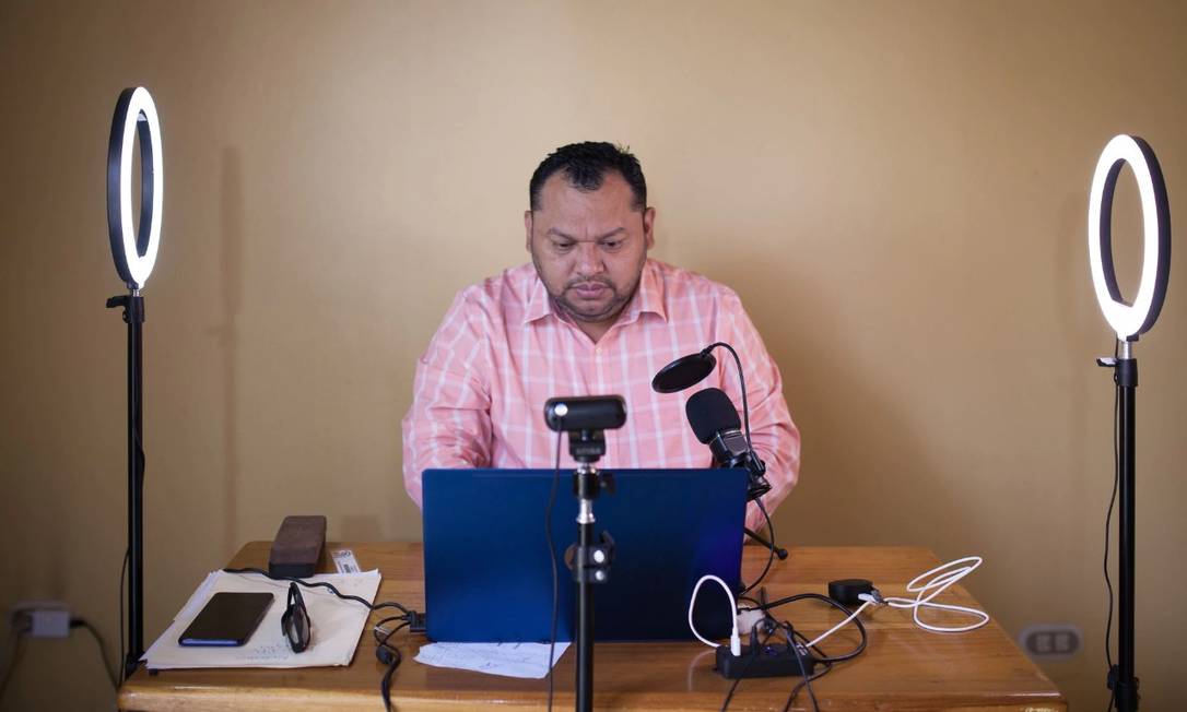 Jornalista nicaraguense Álvaro Navarro, diretor do jornal "Artículo 66".
Foto: El País
