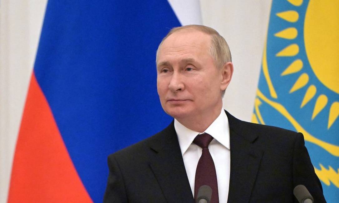 O presidente da Rússia, Vladimir Putin: reconhecimento da independência das repúblicas de Luhansk e Donetsk, no Leste da Ucrânia, provoca novas sanções Foto: Sputnik / REUTERS