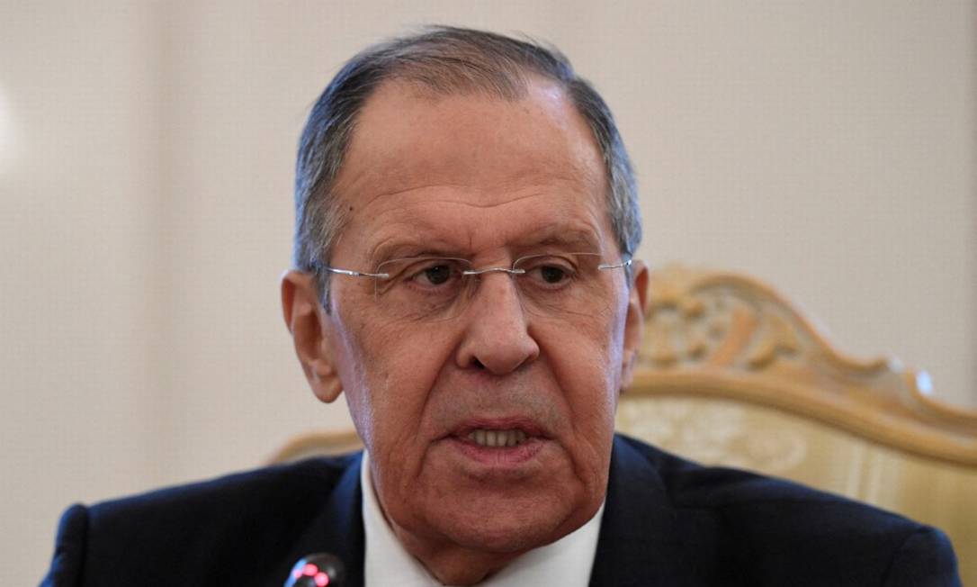O ministro das Relações Exteriores da Rússia, Sergei Lavrov Foto: POOL / via REUTERS