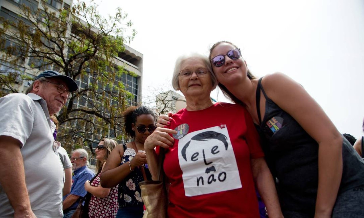 Manifestação Mulheres contra Bolsonaro em Campinas Foto: Terceiro / Agência O Globo