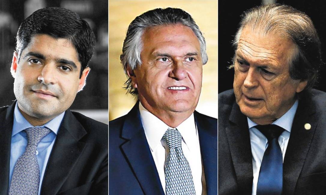 ACM Neto, Ronaldo Caiado e Luciano Bivar Foto: Agência O Globo