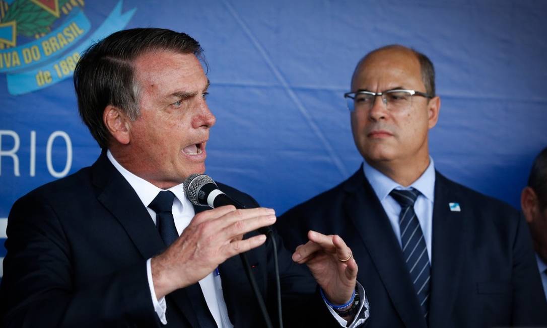 Jair Bolsonaro e Wilson Witzel Foto: Pablo Jacob / Agência O Globo