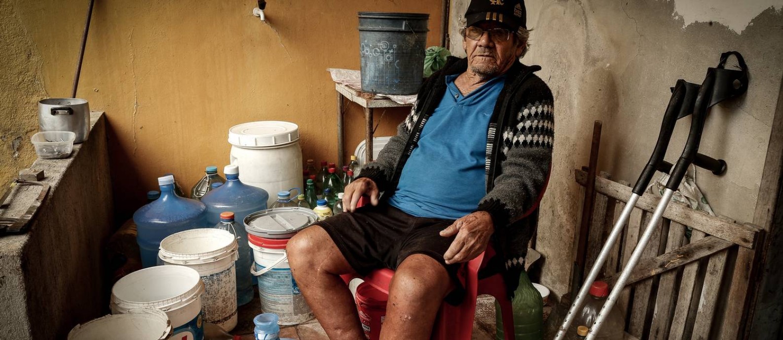 O ex-pescador Tellis Costa, de 83 anos Foto: Roberto Moreyra / Agência O Globo