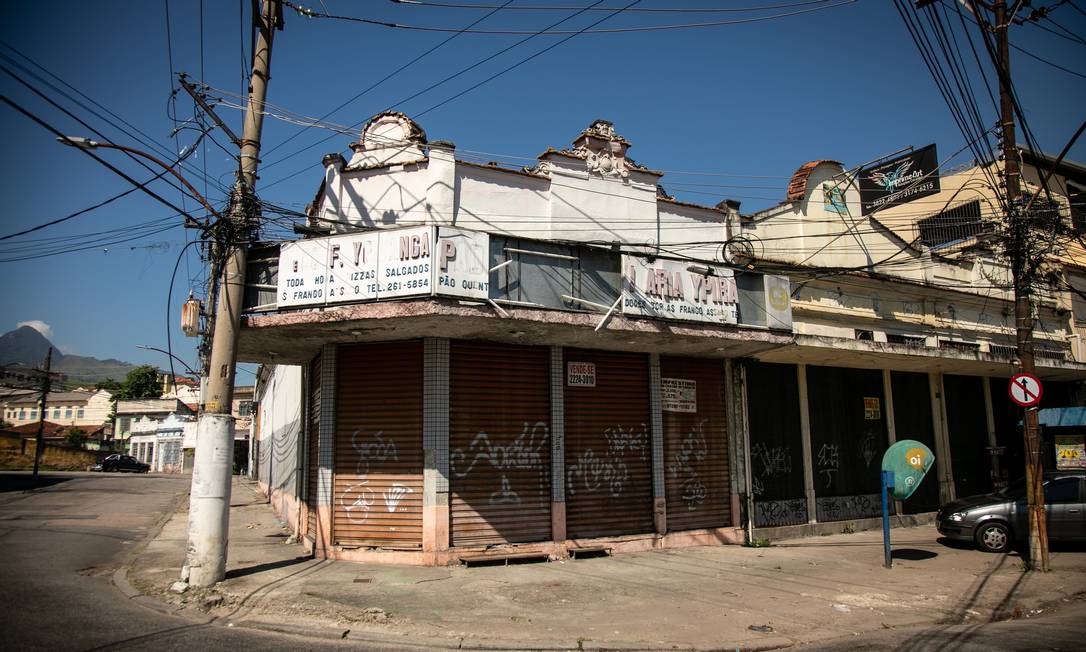 Imóveis fechados na vizinhança do Jacarezinho: reflexo do abandono do Estado e da falta de investimentos públicos Foto: Brenno Carvalho / Agência O Globo