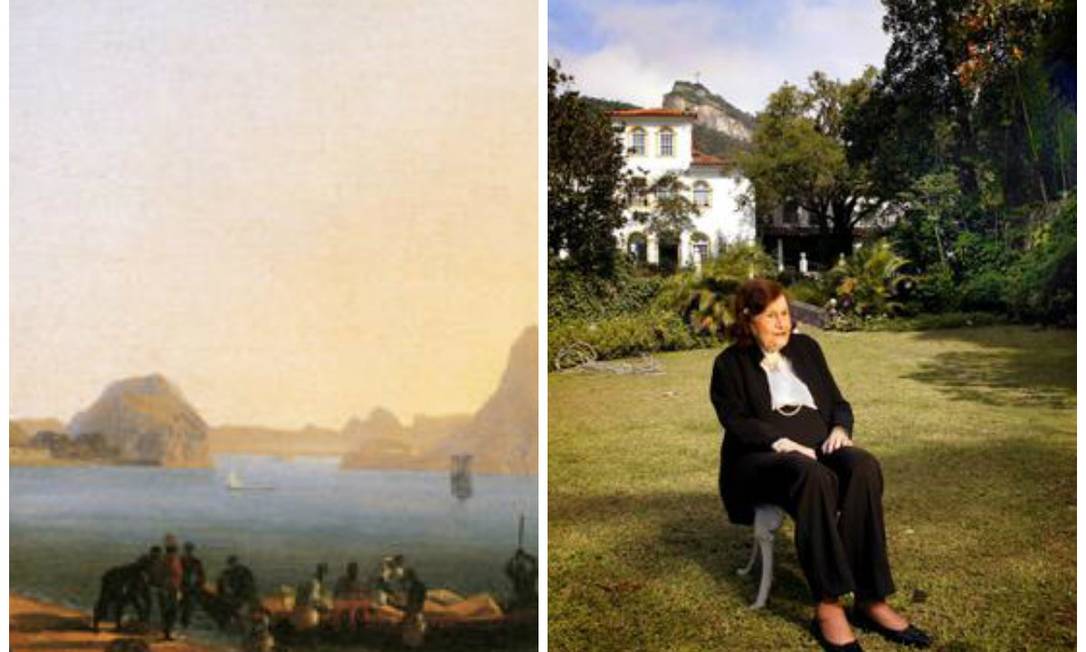 À esquerda, uma das peças em disputa; e, ao lado, Maria Cecília Geyer, que reuniu as obras com o marido Foto: Arquivo O Globo