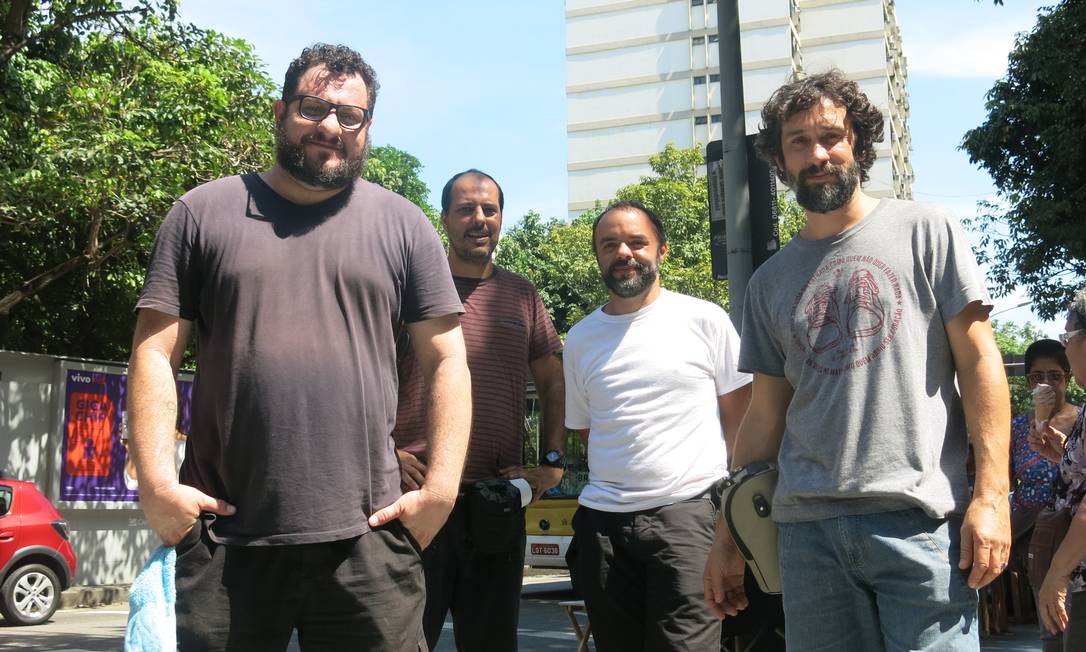 O quarteto mineiro do projeto "Moradores". Foto: Hugo Limarque / Agência O Globo