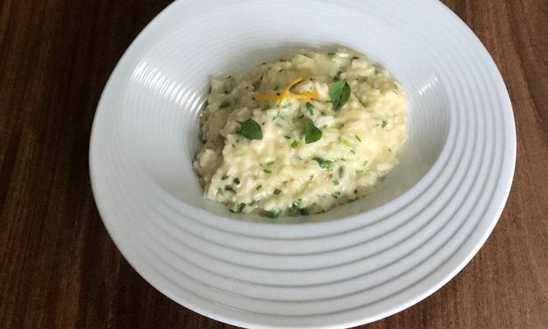 Risoto de palmito pupunha da chef Malu Mello Foto: Divulgação